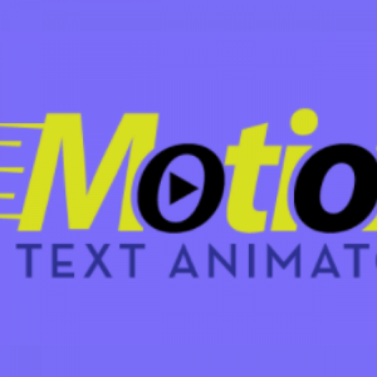 Motion Text Animator Video Editing Software