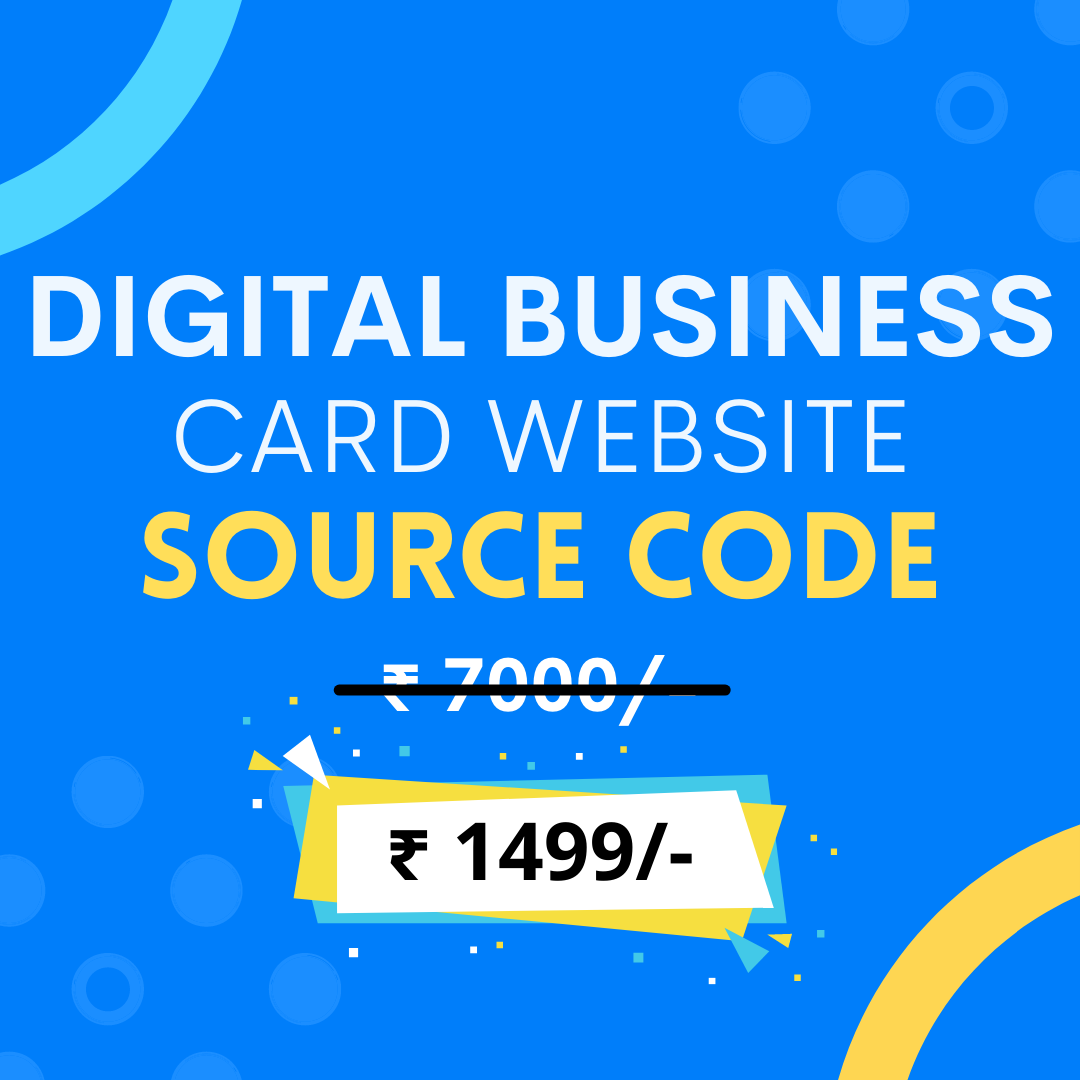 Digital Business Card Website Source Code