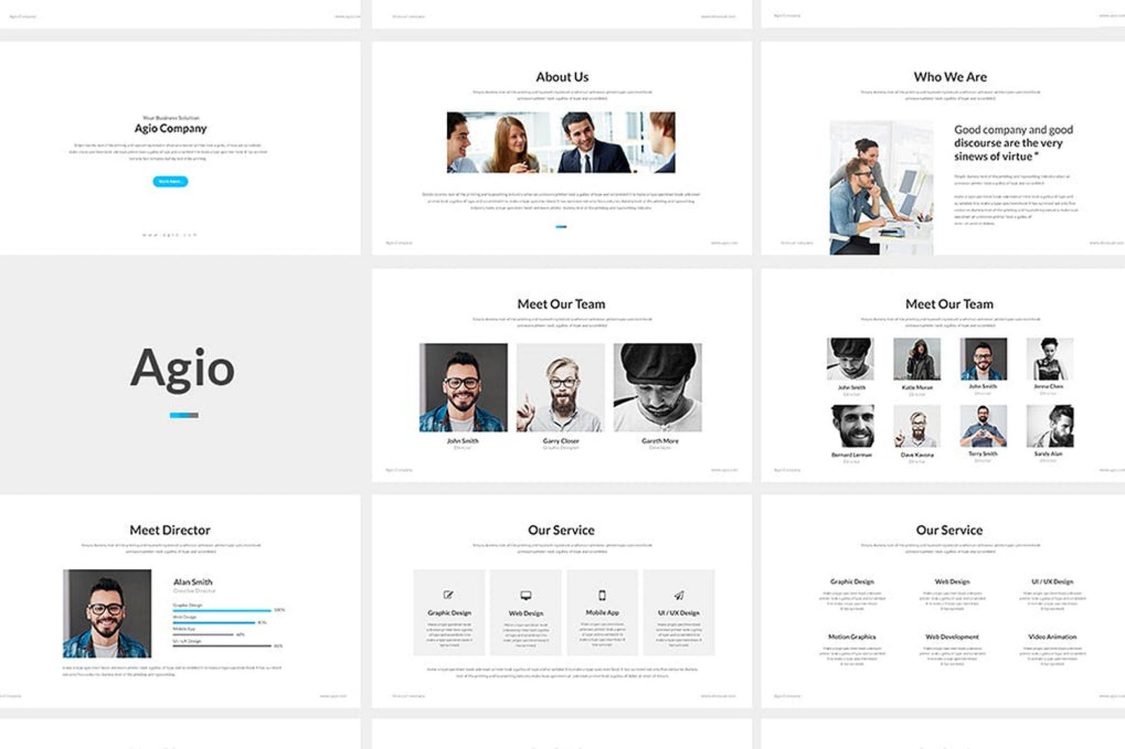 Agio Powerpoint Template Onlinemarketingtools