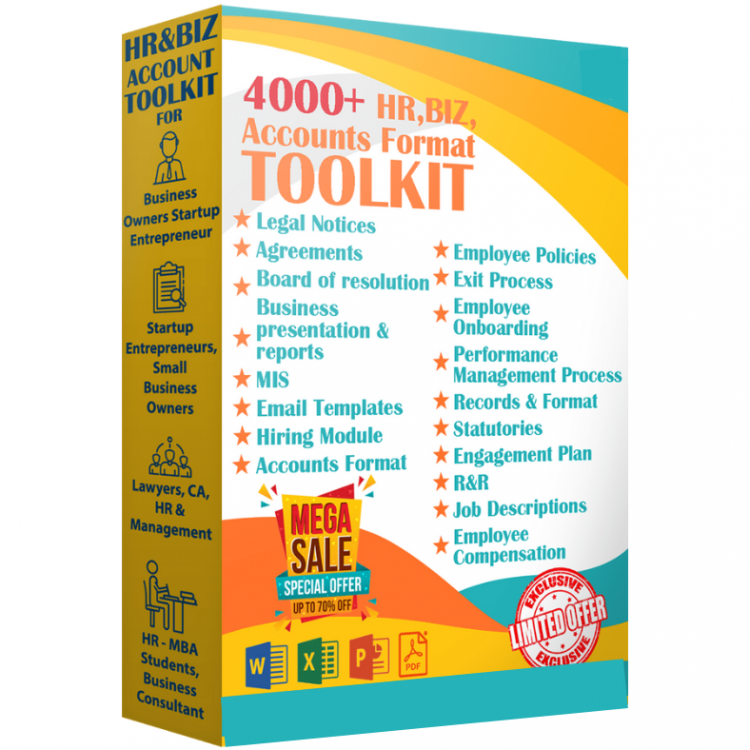 4000- Ready To Use Business, HR Documents, Letters, Policies