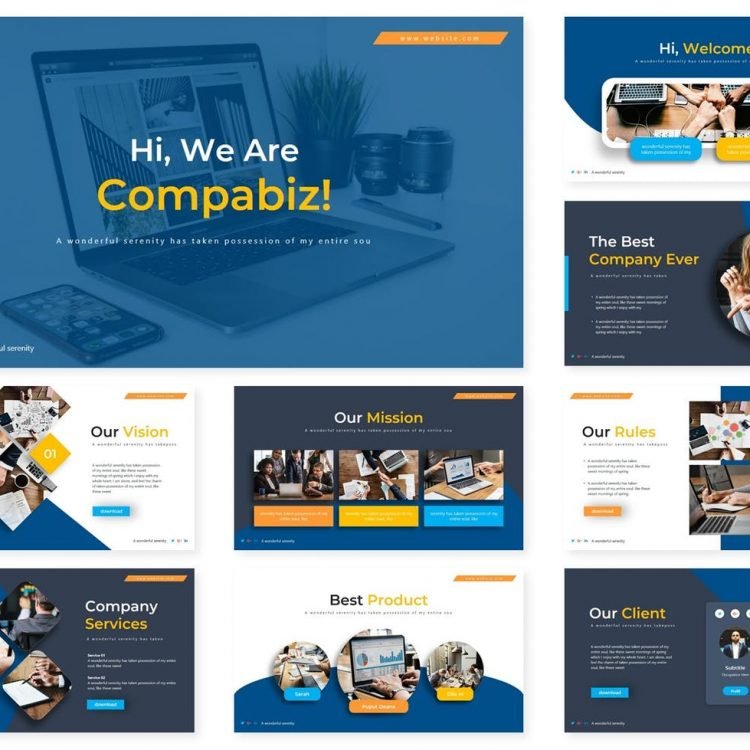 Compabiz Powerpoint template