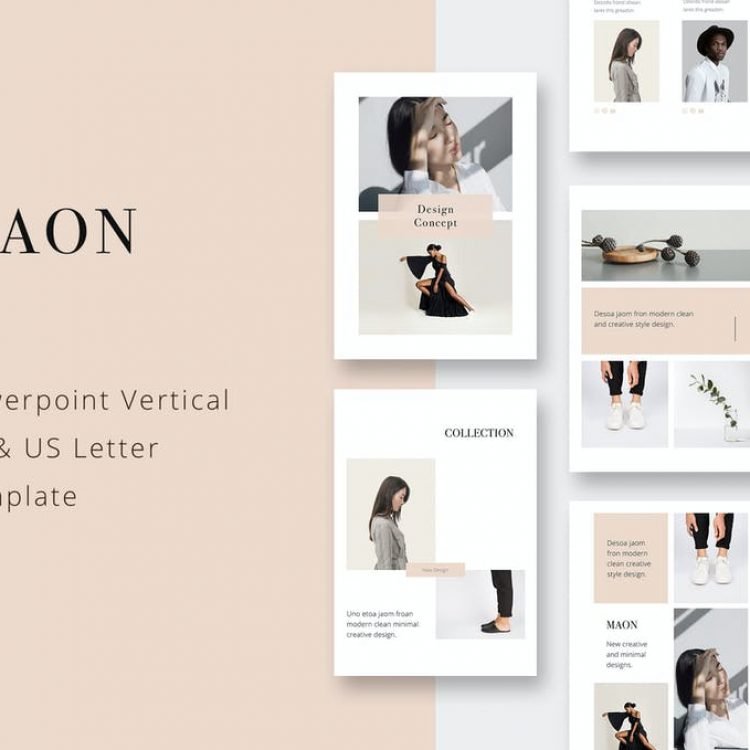 MAON - US Vertical Powerpoint A4 + Template