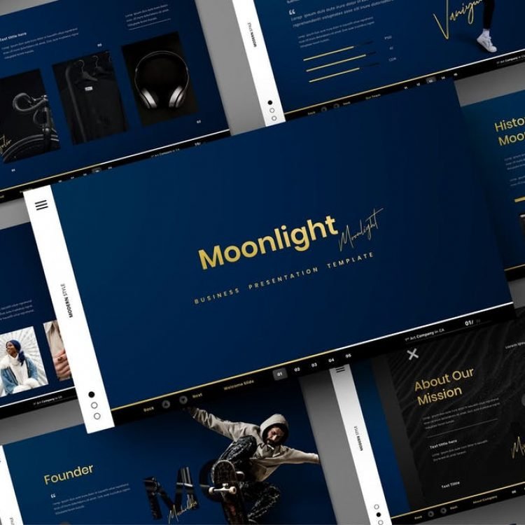 Moonlight - Business PowerPoint Template